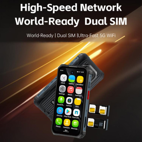Téléphone robuste SOYES Maxo, 6 Go + 128 Go, 3,88 pouces, Android 12.0, MTK6762 Octa Core, réseau : 4G, double SIM, OTG, compatible Google Play Store (noir) SS894B127-018